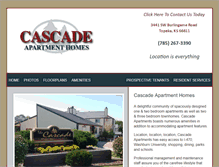 Tablet Screenshot of cascadeaptsks.com